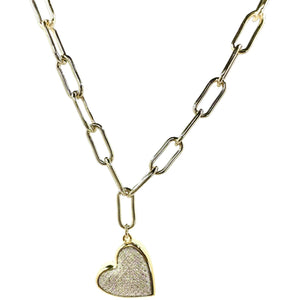 Bria Heart Diamond Bracelet Necklaces Trendzio Gold 