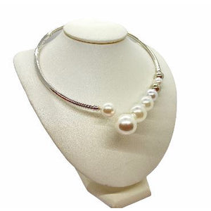 Choker Necklace with Graduated Pearls necklace Trendzio 