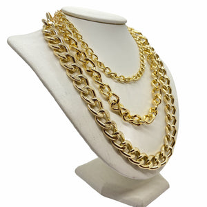 Chunky Chain Link 3 pcs Statement Necklace necklace Trendzio 