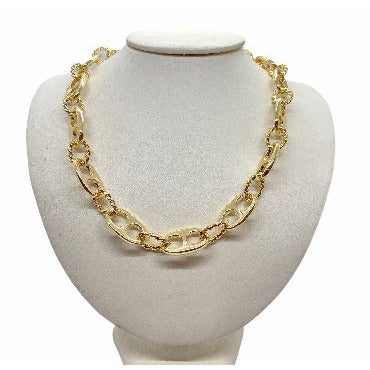 Chunky Chain Link Statement Necklace necklace Trendzio Gold 