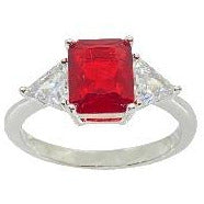 Classic Ruby Red Cubic Zirconia Ring Rings Trendzio 5 