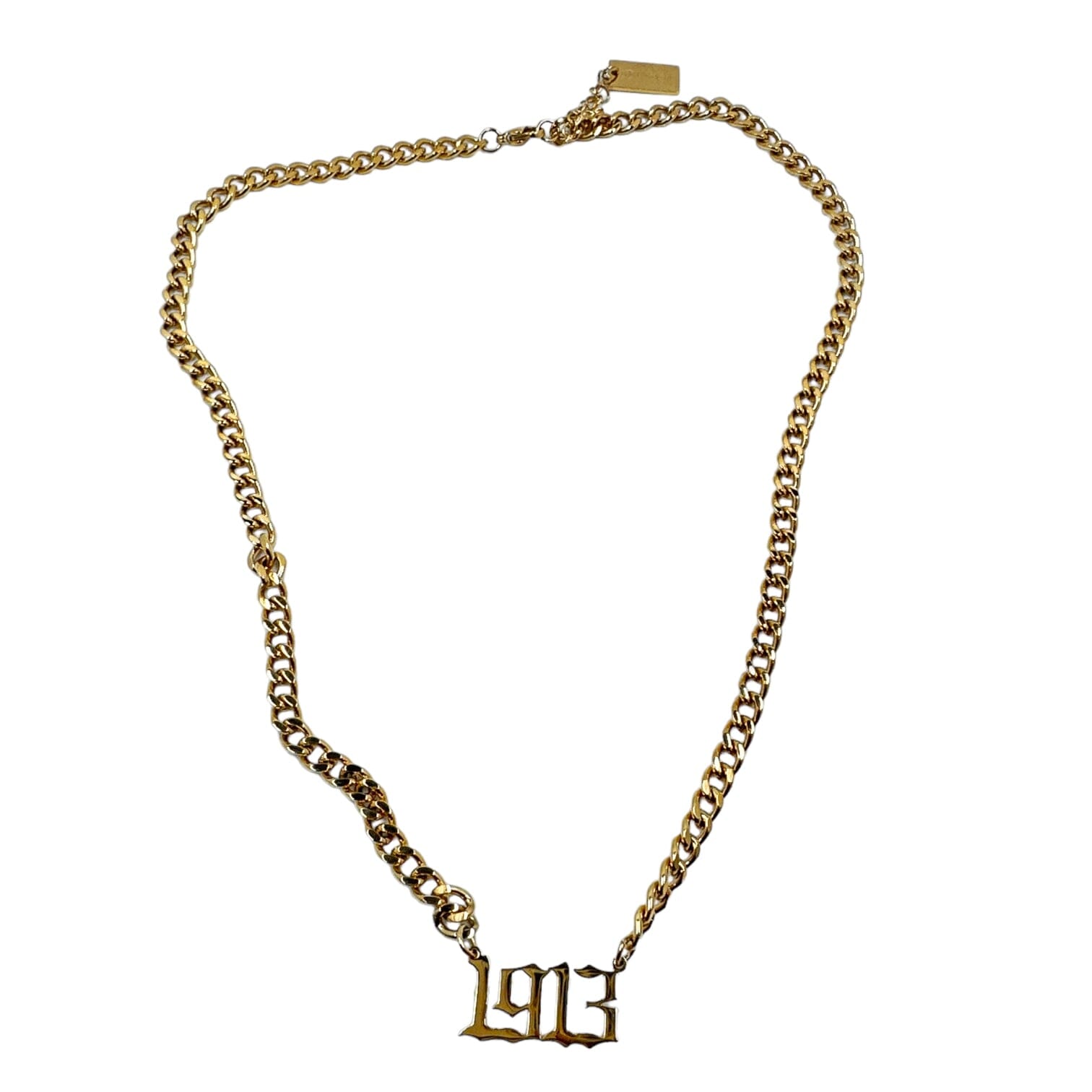 Delta Sigma Theta 1913 Gold Number Necklace Necklaces Trendzio 