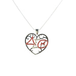 Delta Sigma Theta Austrian Crystal Heart Necklace Necklaces Trendzio Jewelry 