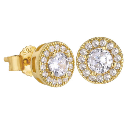 Giovani Men Stud Diamond Earrings Earrings Trendzio Gold 