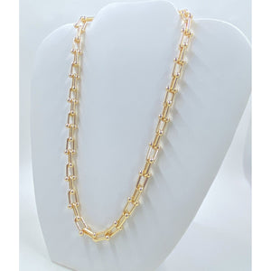 Gold Plated Chain U Link Necklace necklace TRENDZIO 