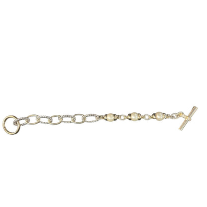Hanna Chain Link and Pearl Bracelet Bracelets Trendzio 