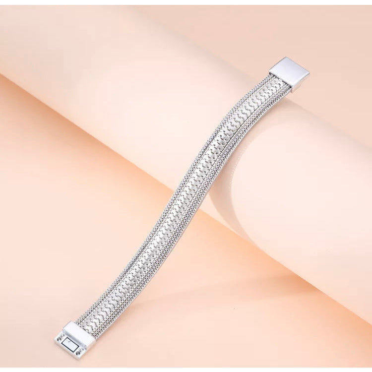 Buy Silver-Toned Bracelets & Bangles for Women by Glowzi Online | Ajio.com