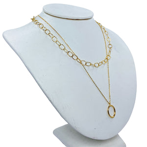 Juliette Double Layer 18k Gold Pendant Necklace Necklaces Trendzio 