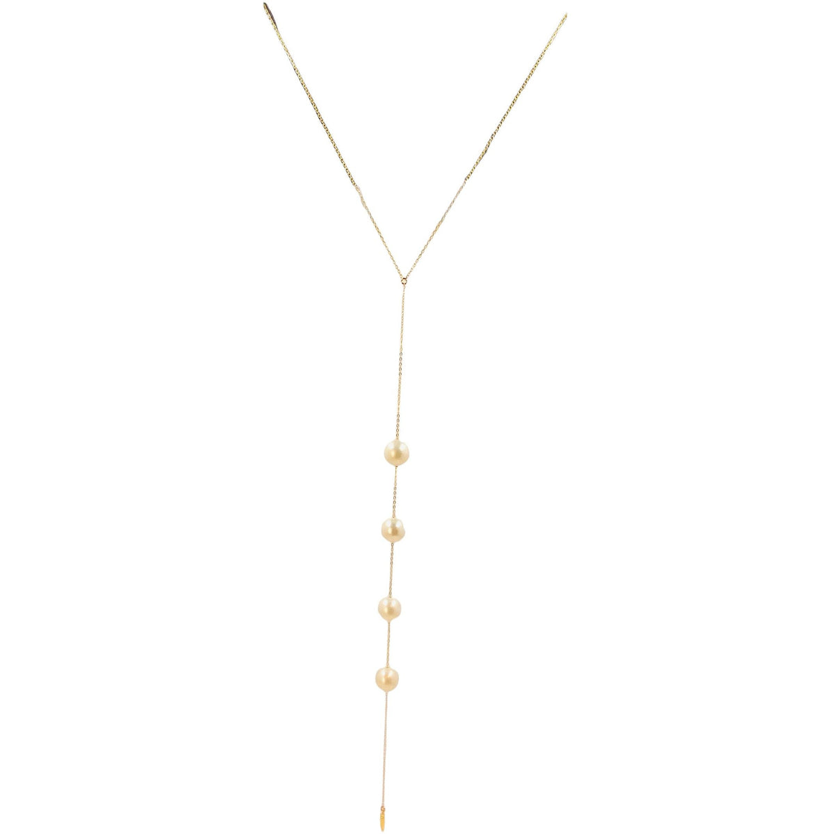 Kamilla Pearl Lariat Necklaces Trendzio 