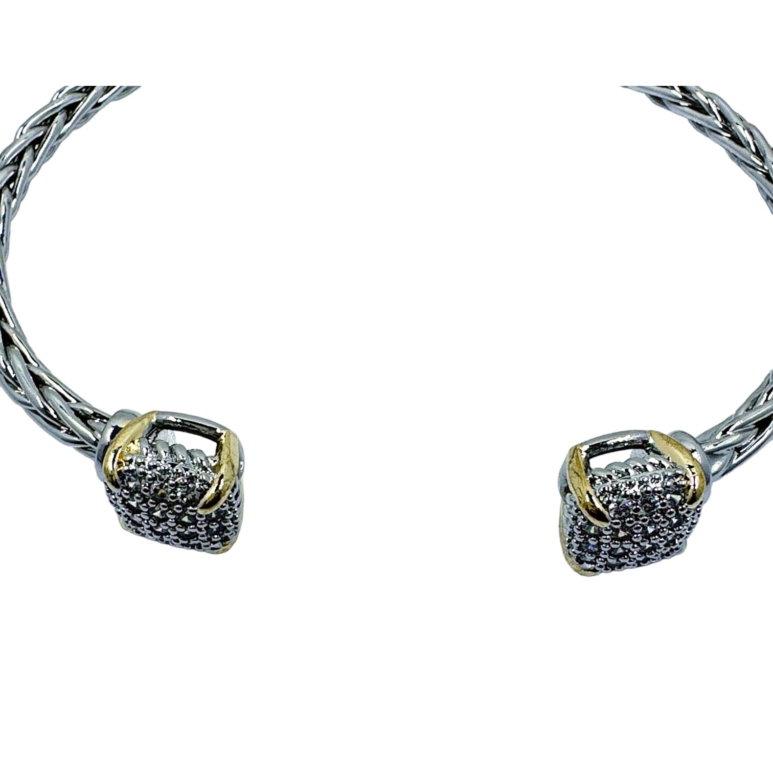 Karen Square Braid Cable Bracelet Bracelets TRENDZIO Silver 