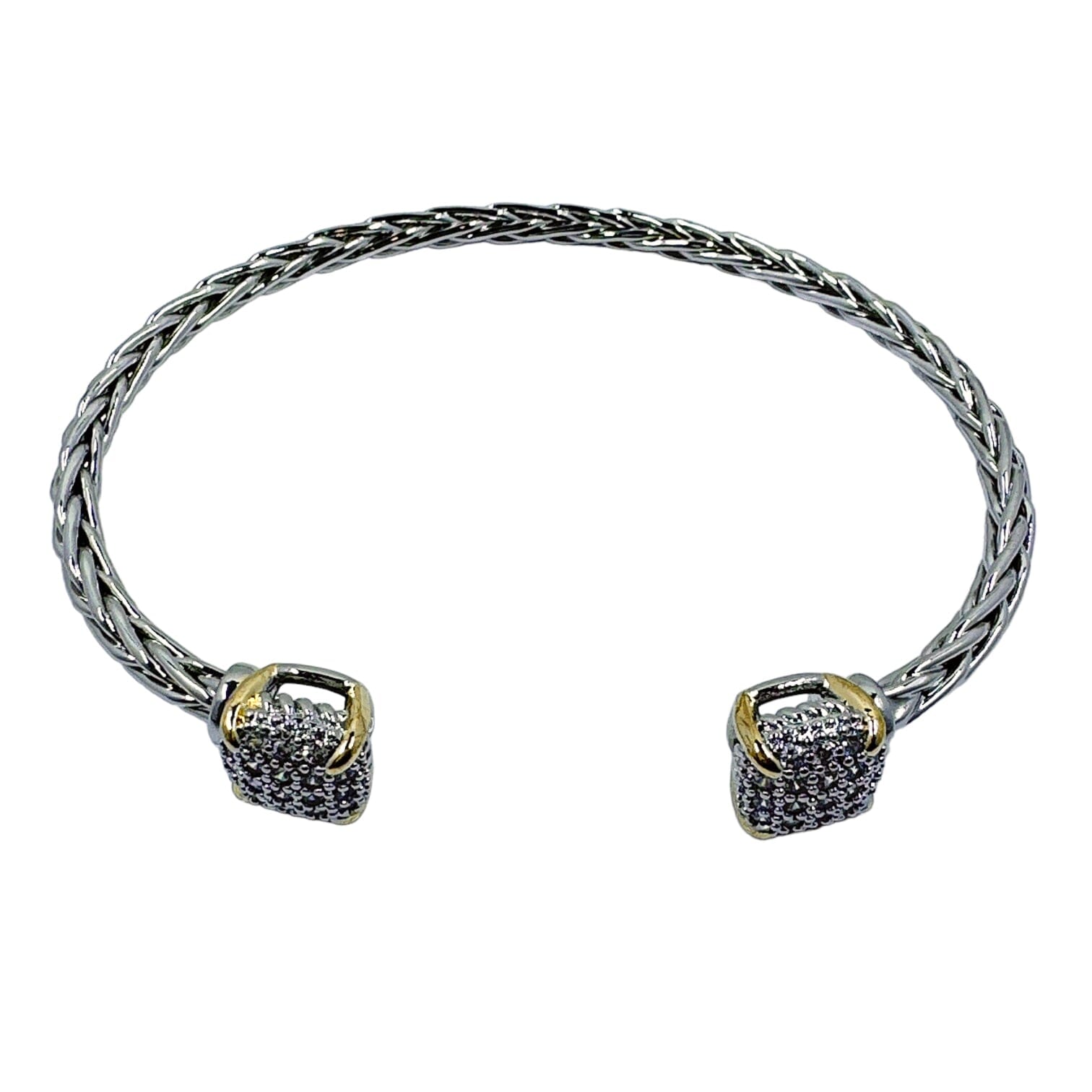 Karen Square Braid Cable Bracelet Bracelets TRENDZIO Silver 