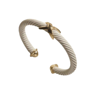 Keely Cable Gold X Bracelet Red and White Bracelets TRENDZIO White 