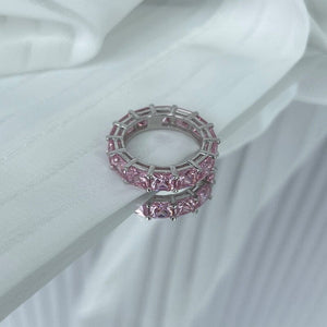 Lexi Pink Infinity Ring Rings Trendzio 