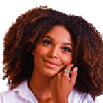 Michele Pink and Green Chain Link Ring Rings TRENDZIO 