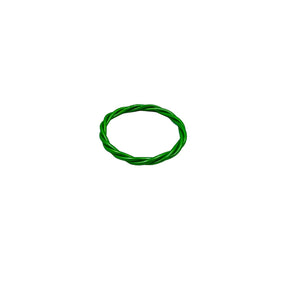 Nydia Silicone Pink and Green Twist Bracelet Bracelets Trendzio 