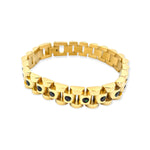 Ostrada Gold and Emerald Green CZ Bracelet Bracelets Trendzio 