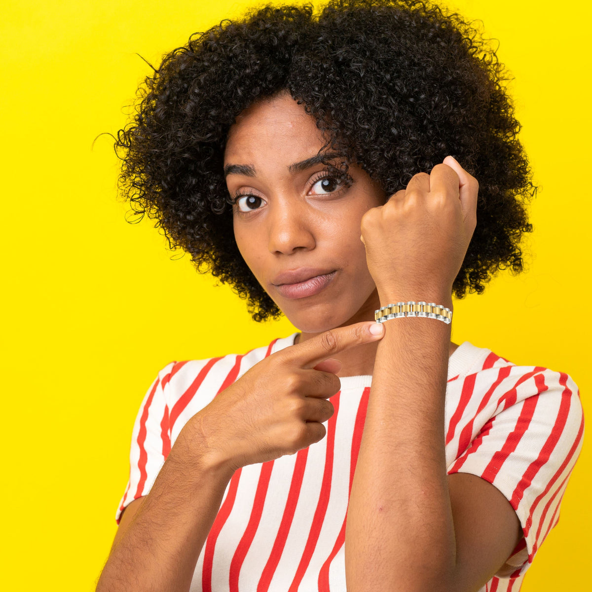 Ostrada Two Tone Gold Bracelet Bracelets Trendzio 