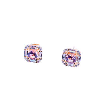 Rosie Pink Sapphire Earrings Earrings Trendzio 
