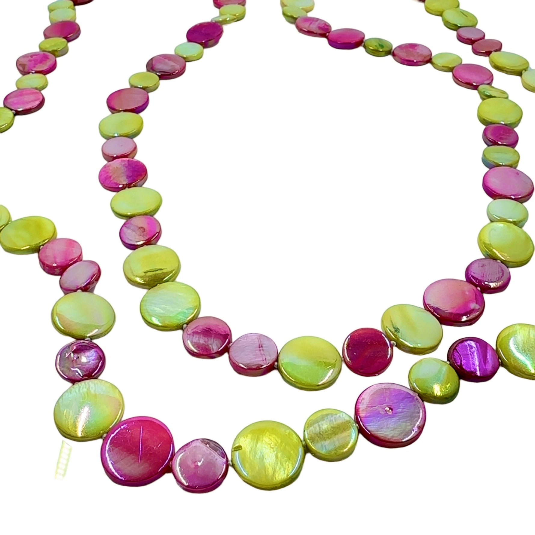 Sea Lily Pink and Green Mother of Pearl AKA Necklace Necklaces Sea Lily 