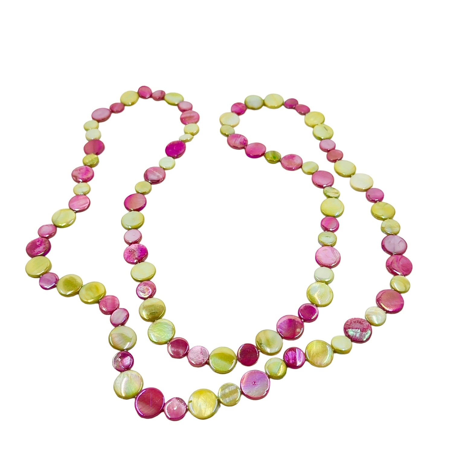 Sea Lily Pink and Green Mother of Pearl AKA Necklace Necklaces Sea Lily 