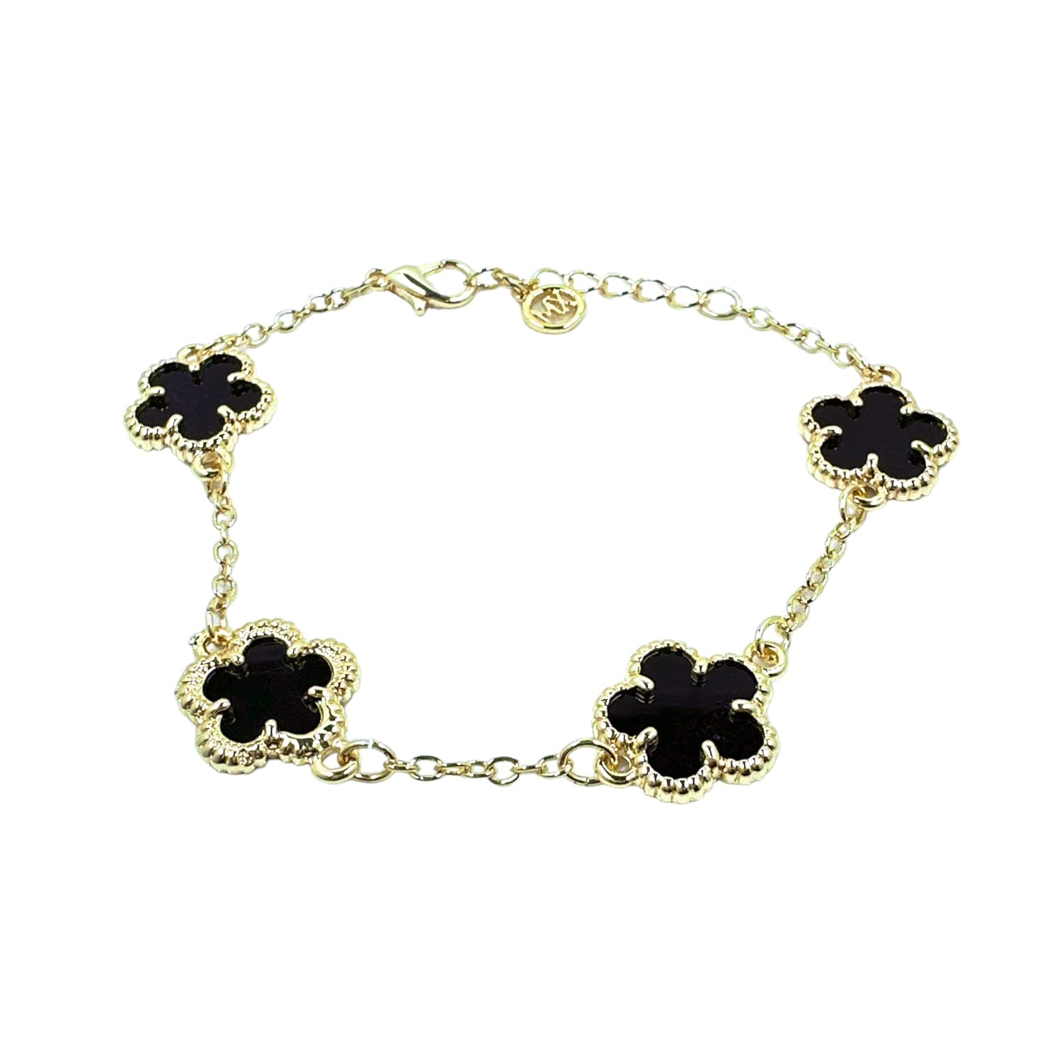 Celeste Starre Lucky Clover Charm Line Bracelet