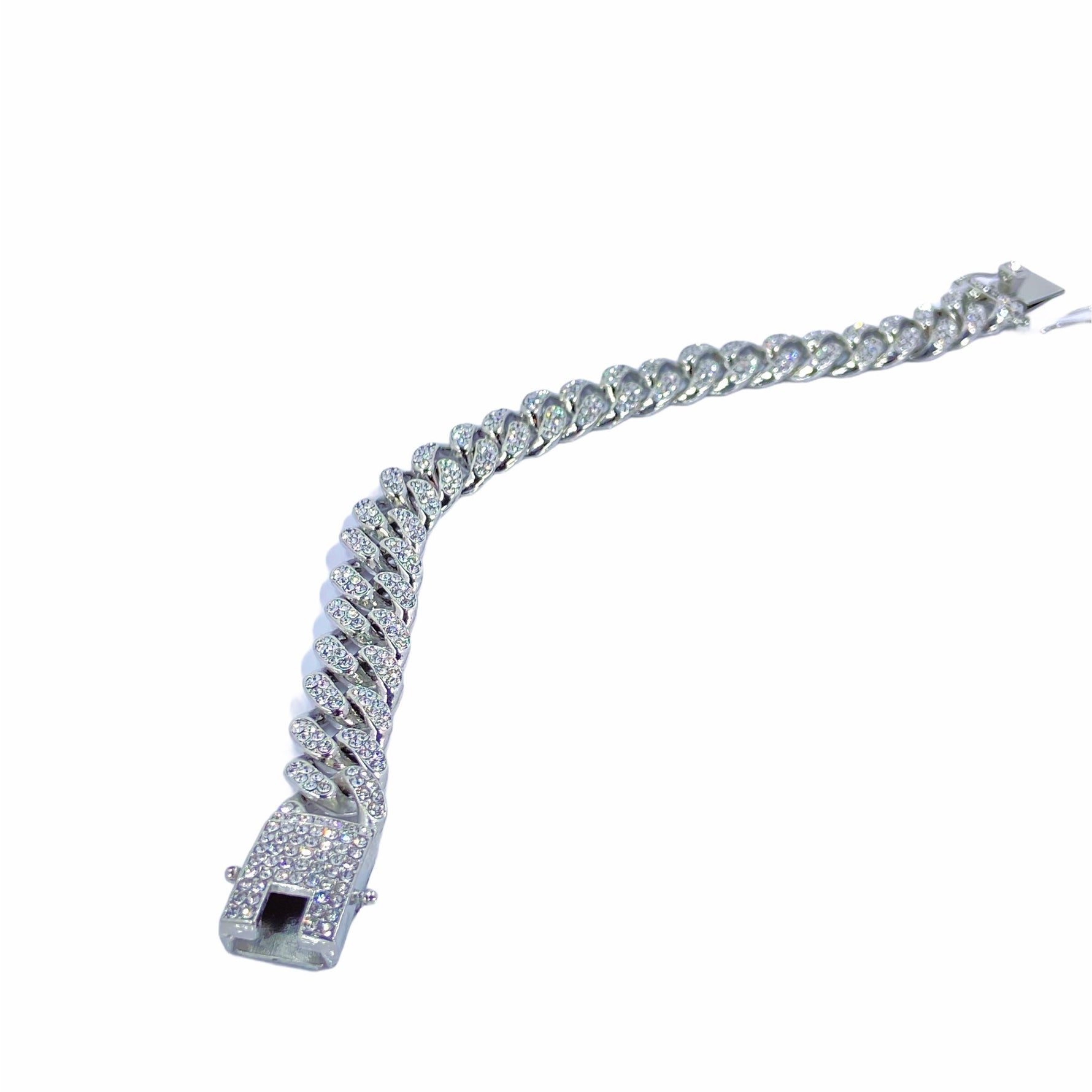 Silver CZ Miami Cuban Link Bracelet Bracelets TRENDZIO 