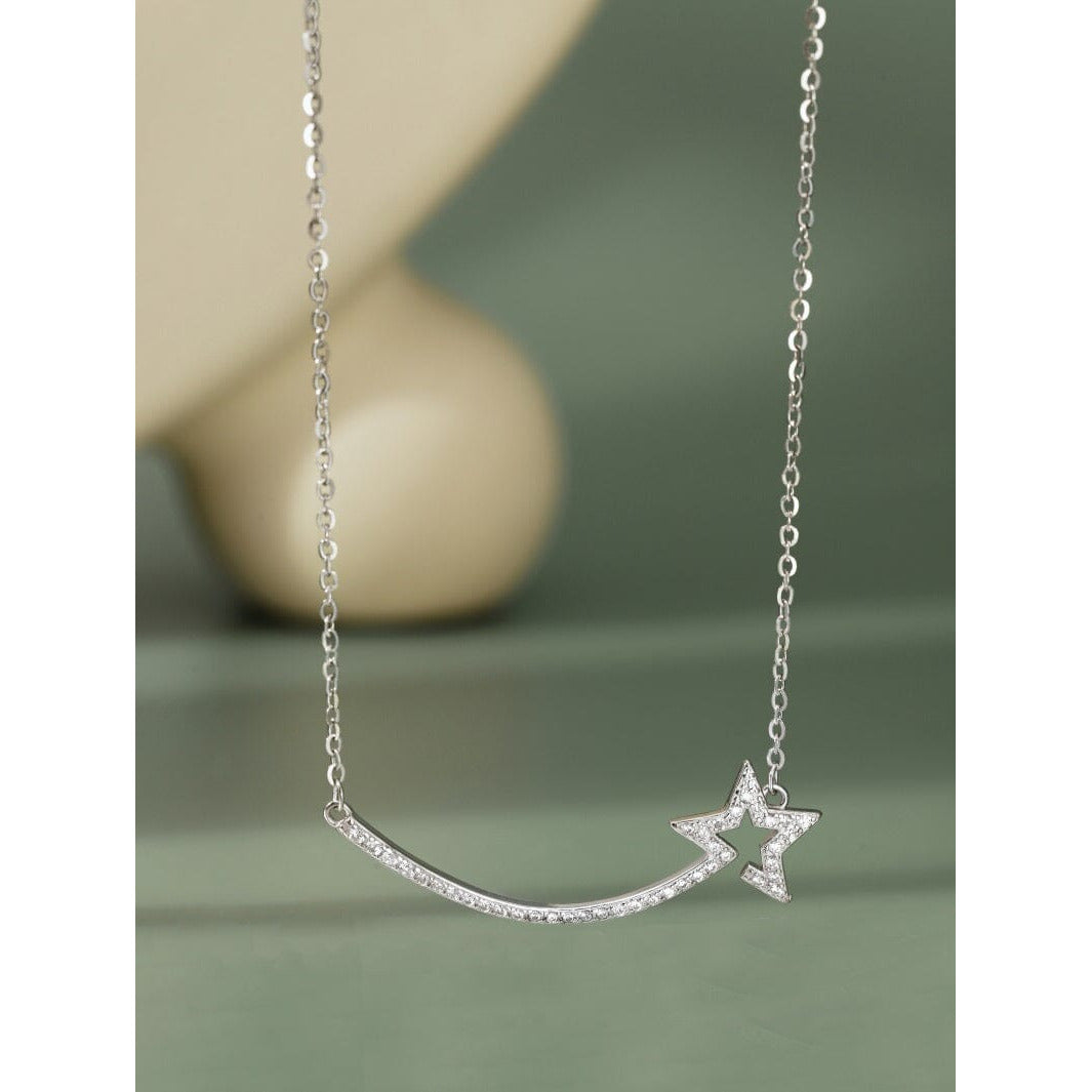 Silver Star Necklace Necklaces Trendzio 