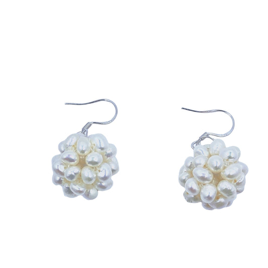 Sophia Pearl Ball Earrings Earrings Trendzio 