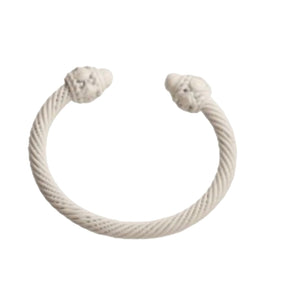 Tessa Bangle Cuff Bracelet Red and White Bracelets TRENDZIO White 