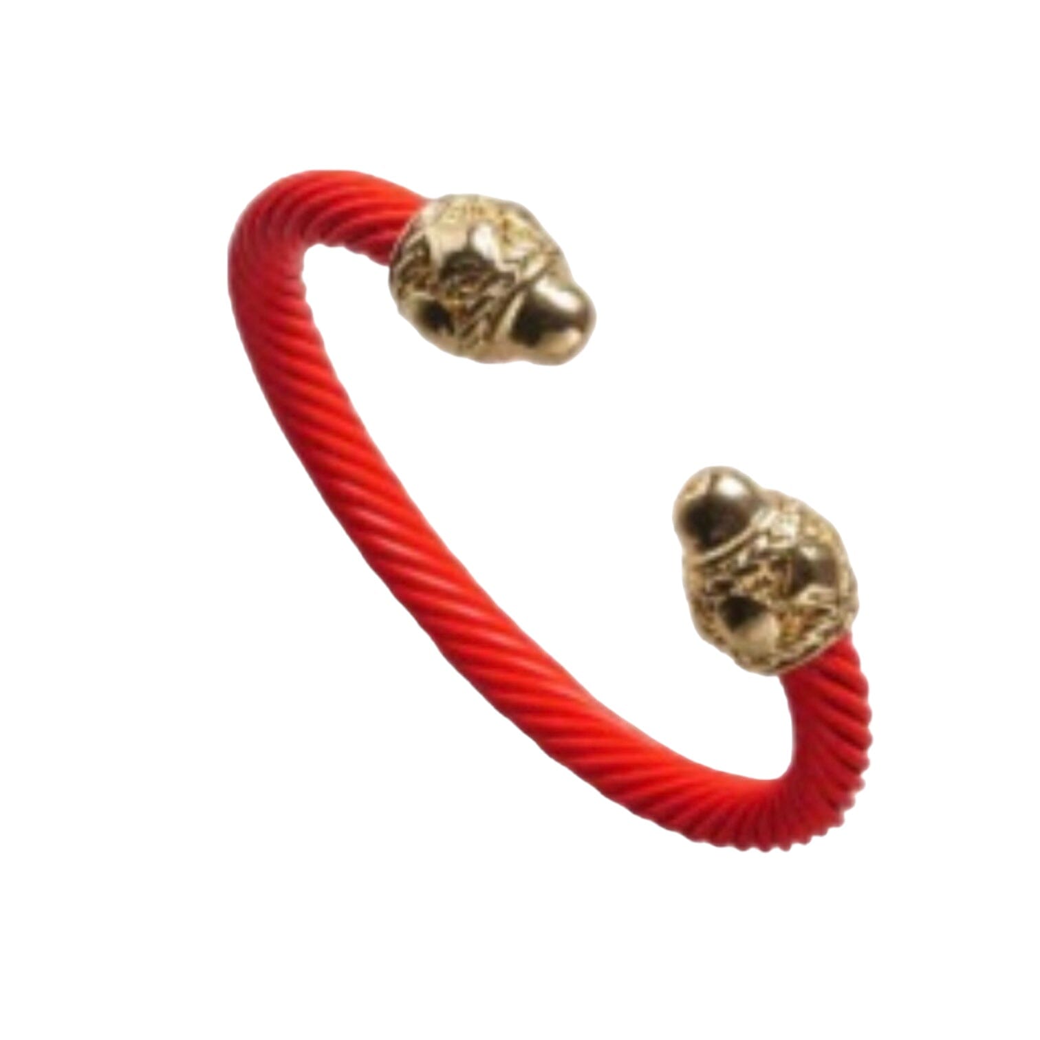 Tessa Bangle Gold Tip Bracelet Red and White Bracelets TRENDZIO 