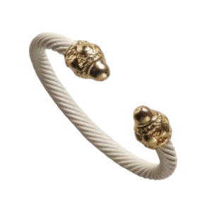Tessa Bangle Gold Tip Bracelet Red and White Bracelets TRENDZIO White 