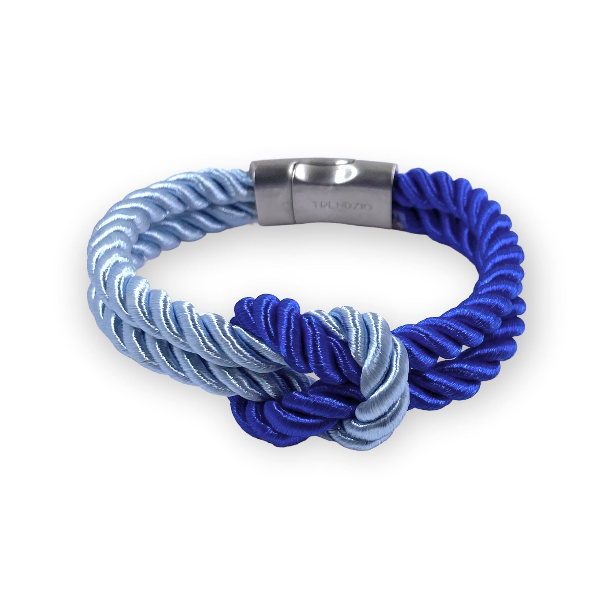 The Original Love Knot Satin Rope Bracelet- Blue and Lt. Blue Bracelets Trendzio Blue and Lt. Blue 