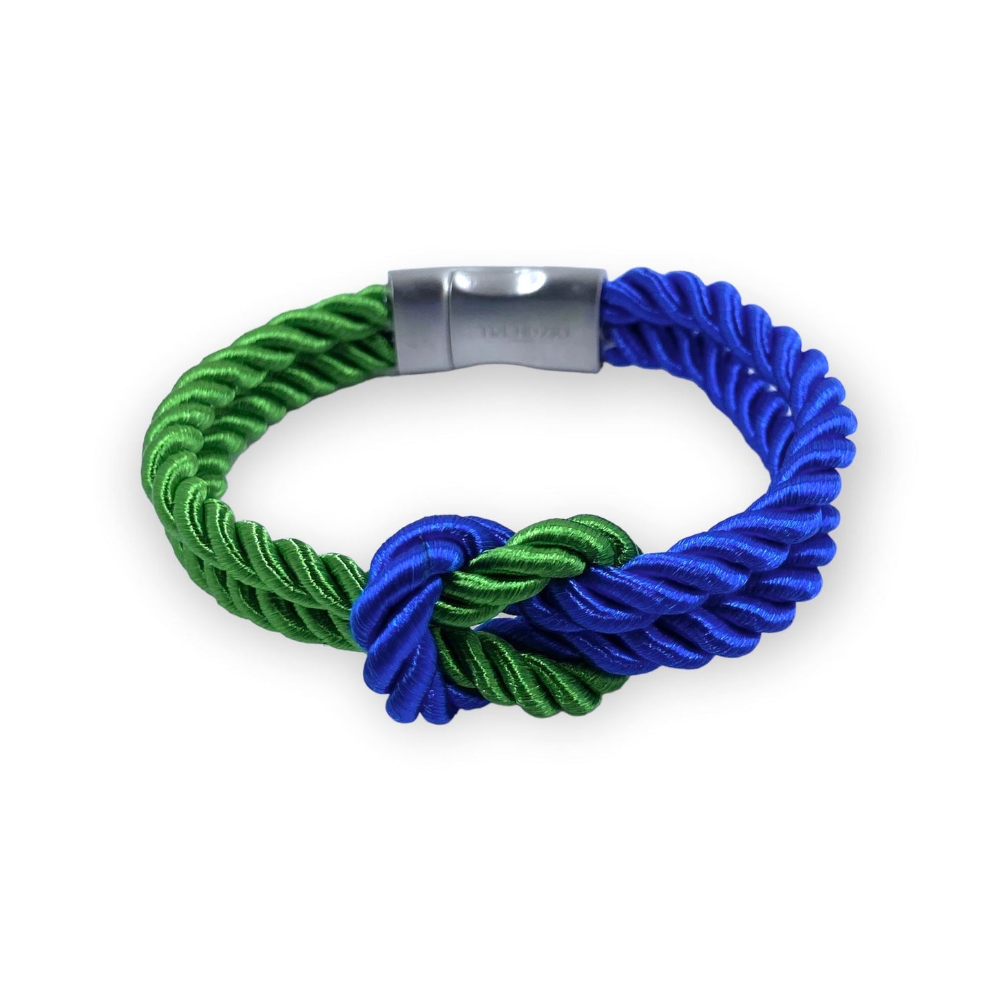 The Original Love Knot Satin Rope Bracelet Green and Blue Bracelets Trendzio Green and Blue 