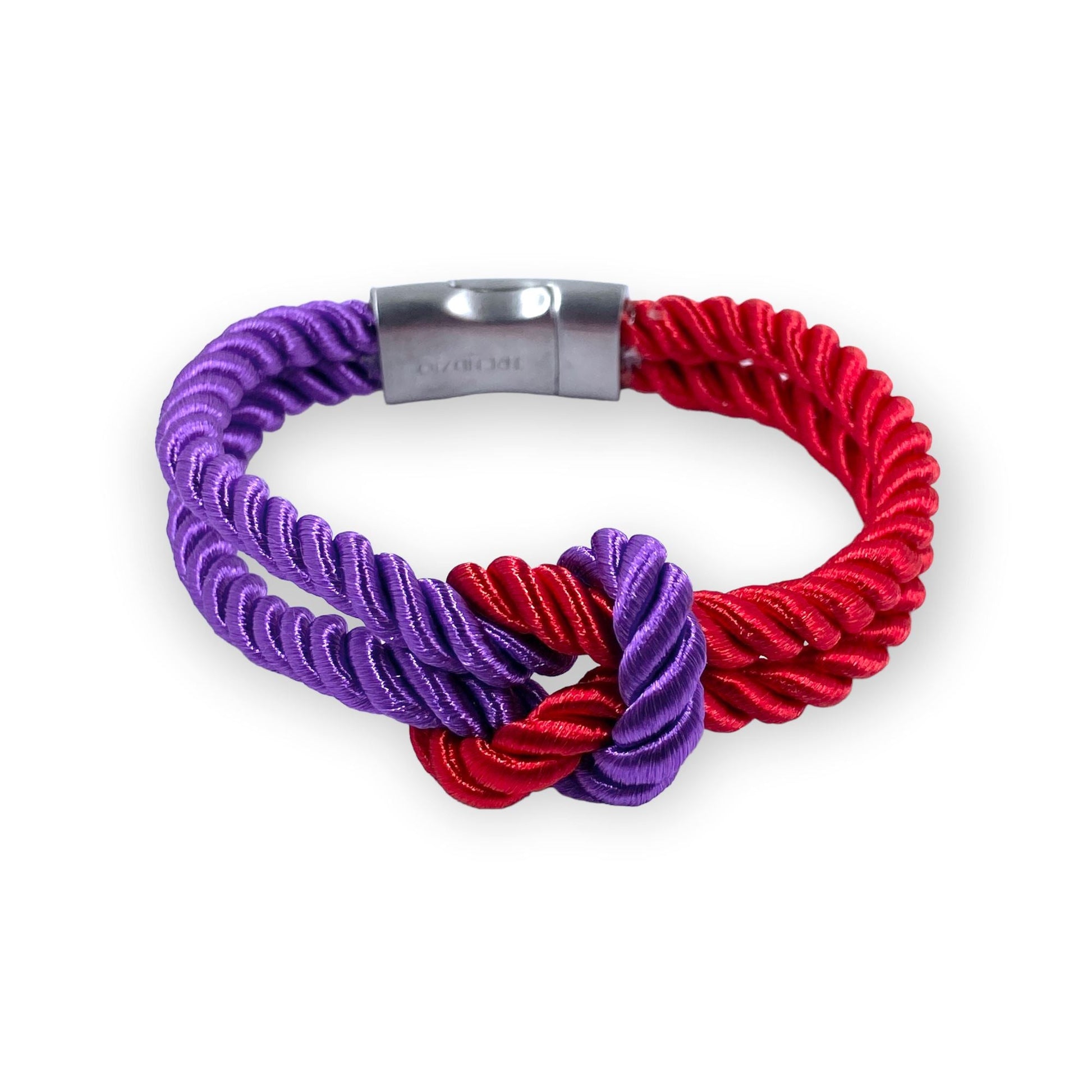The Original Love Knot Satin Rope Bracelet Purple and Red Bracelets Trendzio Purple and Red 