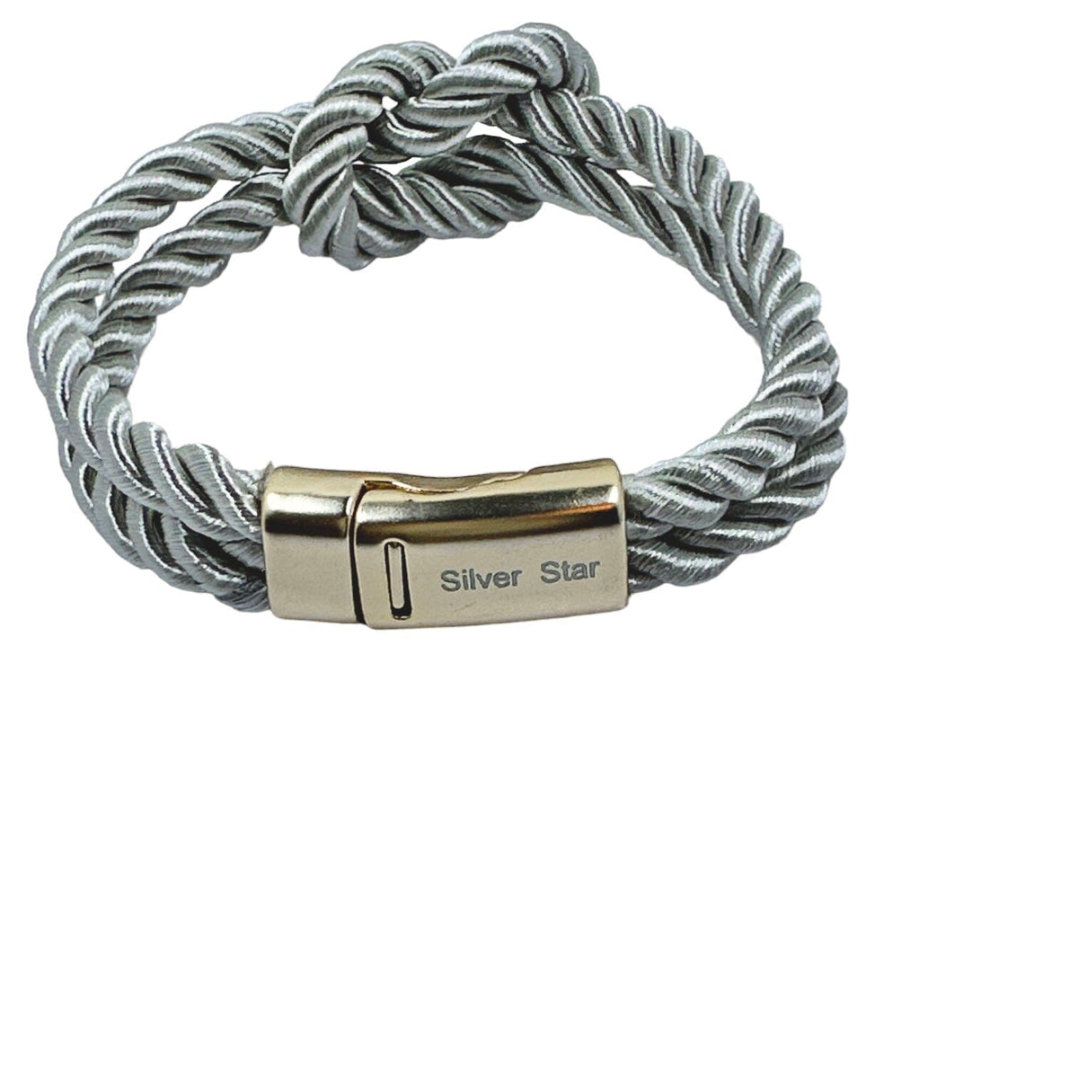 The Original Love Knot Satin Rope Bracelet Silver Star Bracelets Trendzio 
