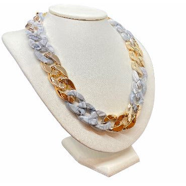 Trendy Acrylic Chain Link Choker Necklace necklace Trendzio 