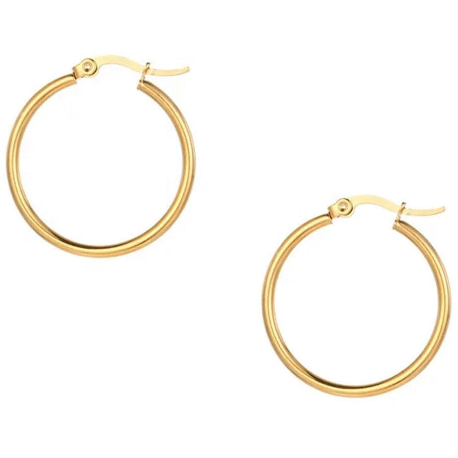 Trendzio Gold Hoop Earrings Earrings TRENDZIO 1 cm 