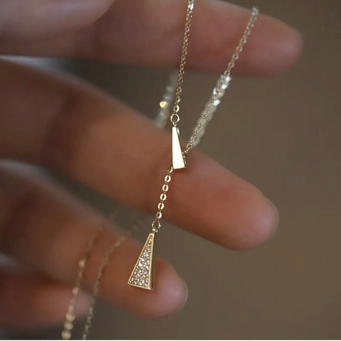 Triangle Dainty Necklace Necklaces Trendzio Jewelry 