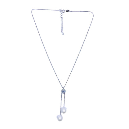 Vera Double Drop Pearl necklace Necklaces Trendzio 